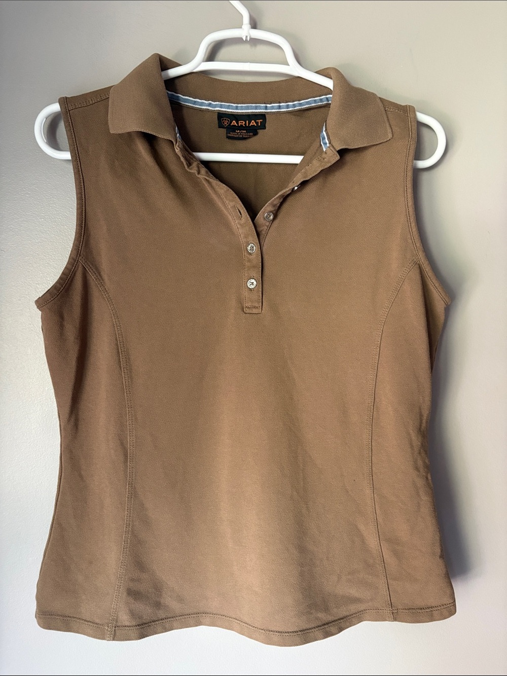 Ariat Women’s Brown Sleeveless Polo